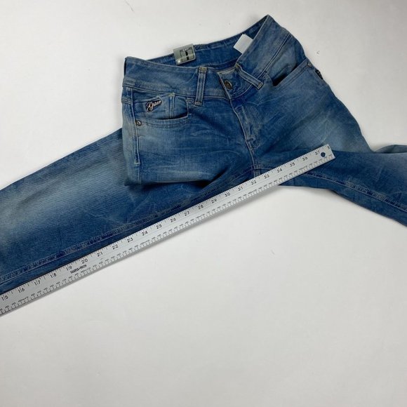 NEW G-Star Lynn Skinny Jeans Womens 27 x 32 Medium Aged Blossom Super Stretch - Picture 13 of 14